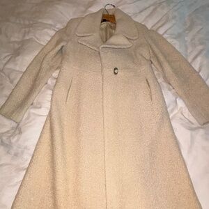 Bebe Classic white Ivory  coat fully lined  - XS bebe